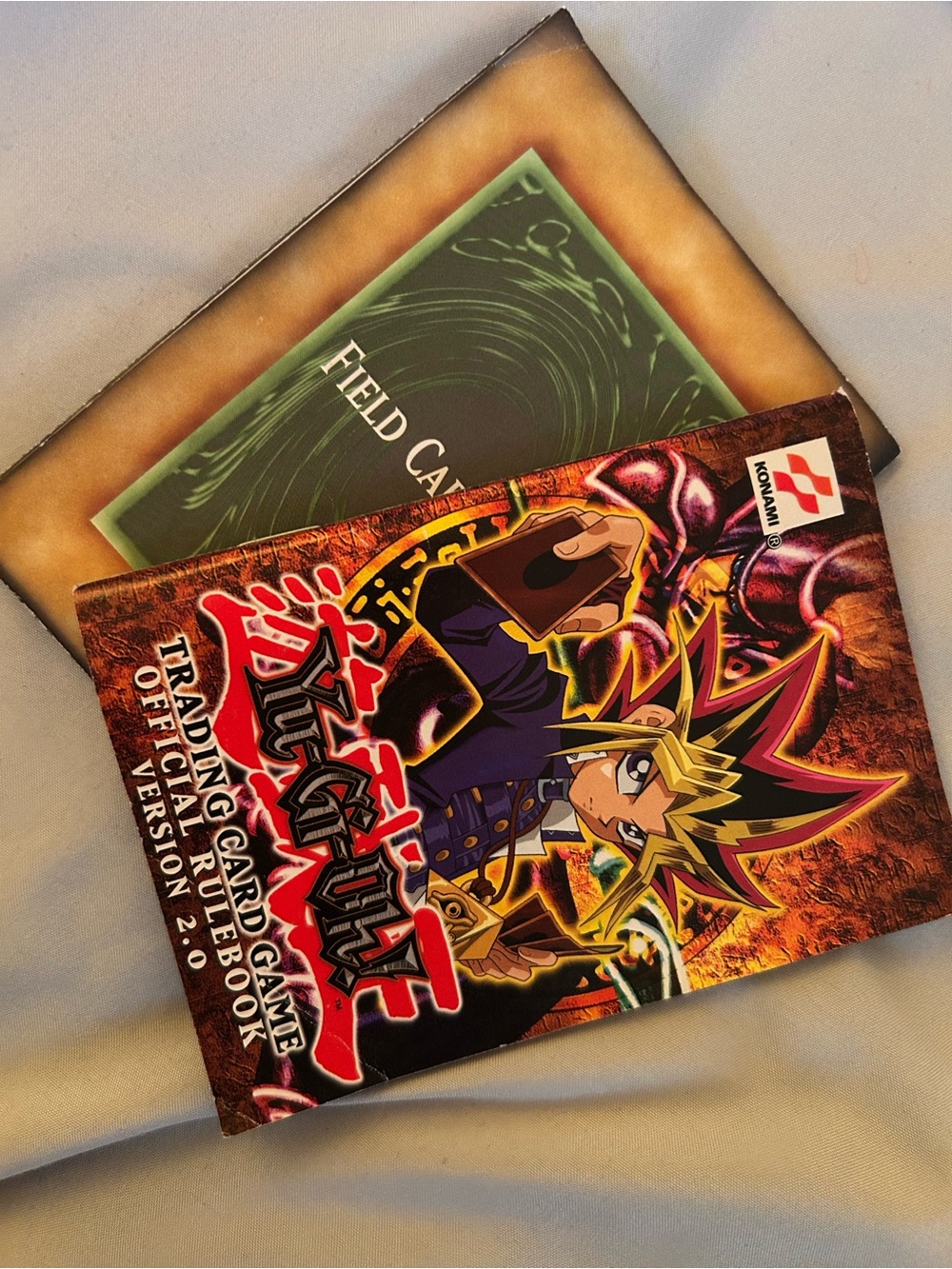Konami Yu-Gi-Oh! Card Game Paper Mat + Official Rulebook Version 2.0